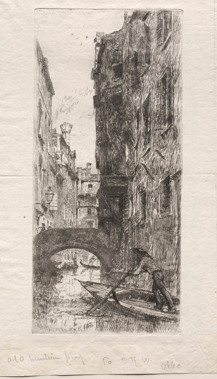 Ponte del Pistor, Venise, 1880 - Otto H. Bacher