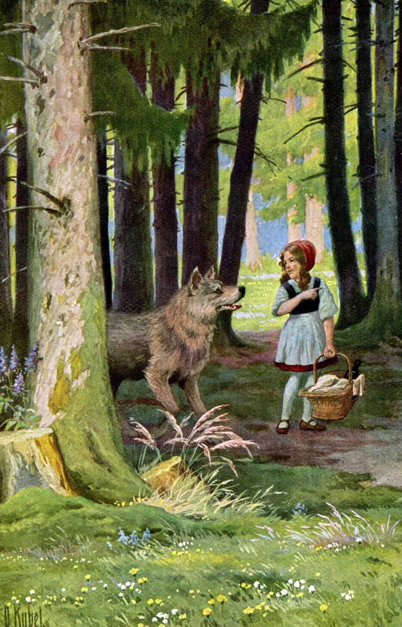 Le Petit Chaperon Rouge, vers 1900 - Otto Kubel
