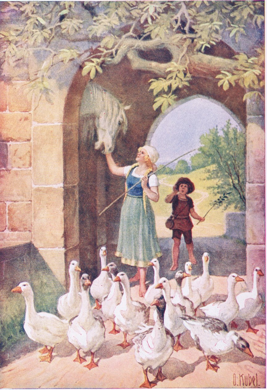 La Fille aux oies - Otto Kubel