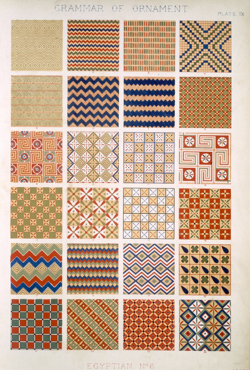 Égyptien No 6, Planche IX, de 