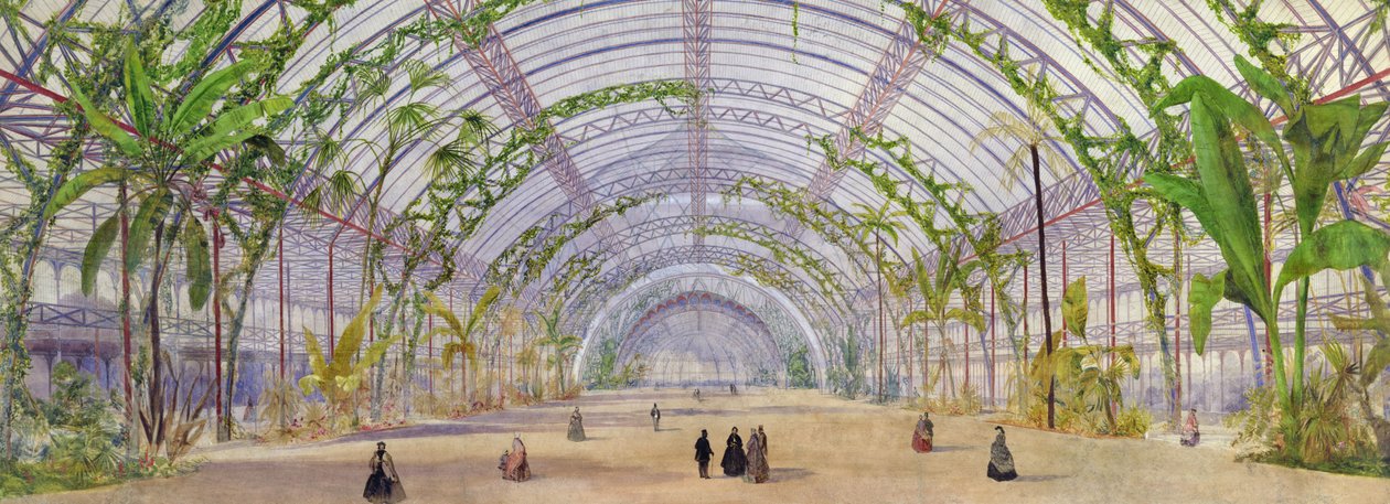 Conception intérieure pour un palais de cristal dans le Parc de Saint-Cloud, vers 1860-62 - Owen Jones