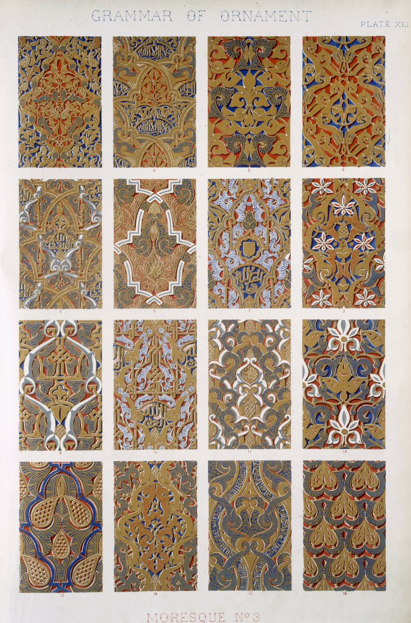 Moresque n°3, planche XLI, de 