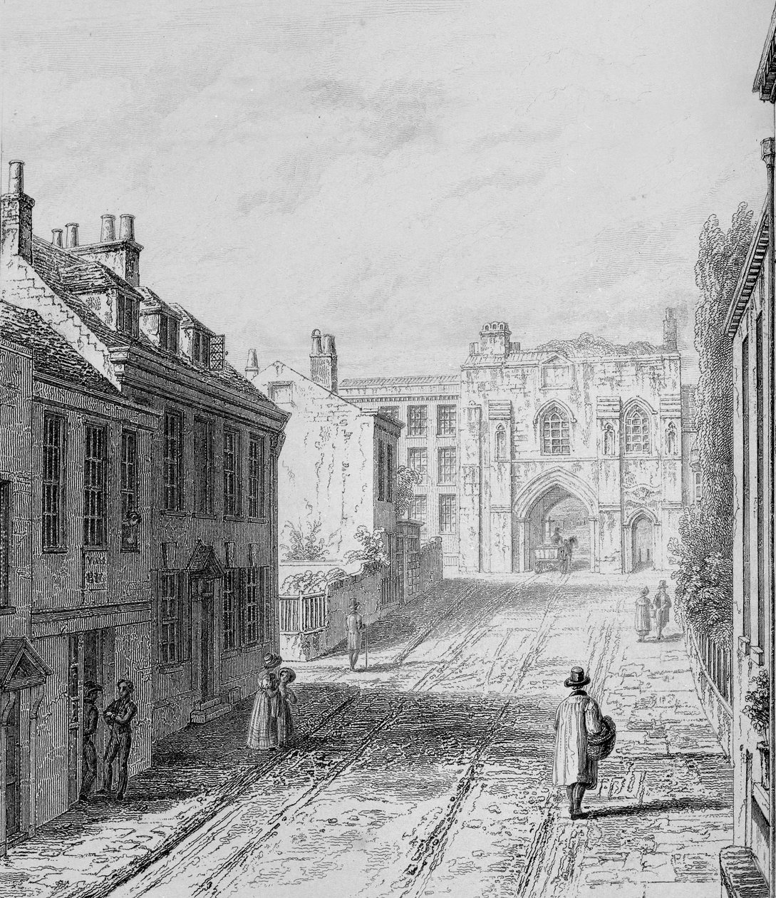 Porte ouest Winchester vue vers l