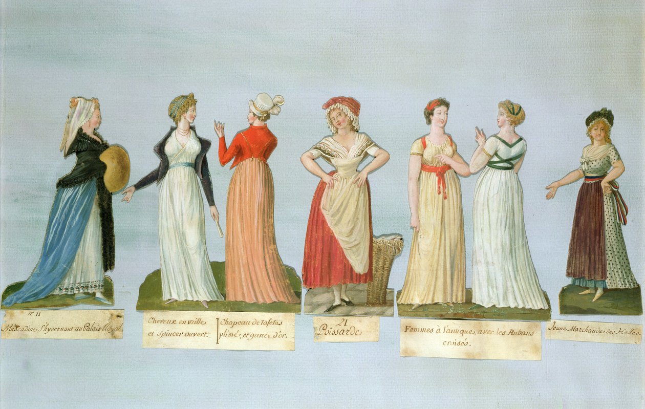 Robes et costumes en vogue pendant la Révolution française - P. A. and J.B. Lesueur