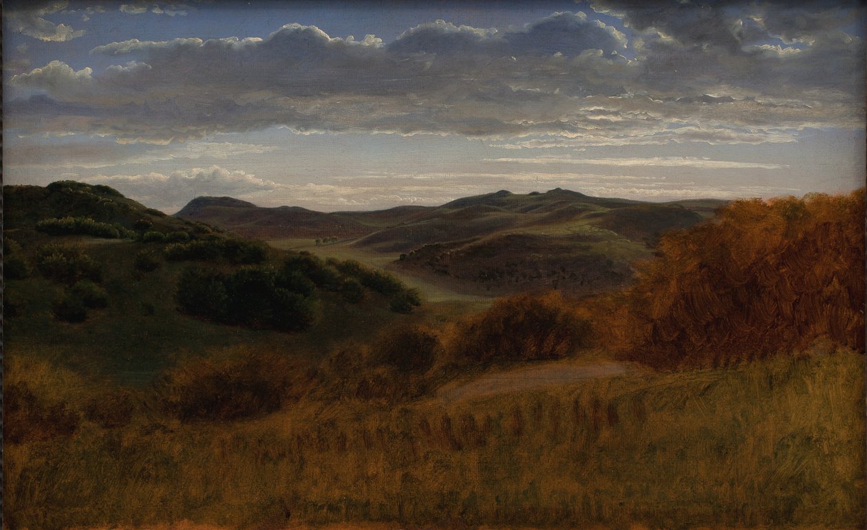 Collines derrière la falaise de Møen - P.C. Skovgaard