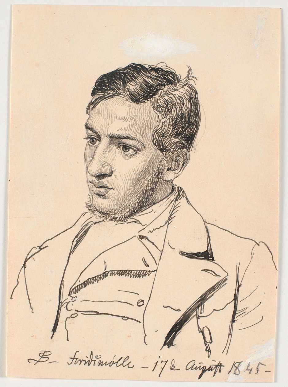 Portrait du peintre Carlo Dalgas - P.C. Skovgaard
