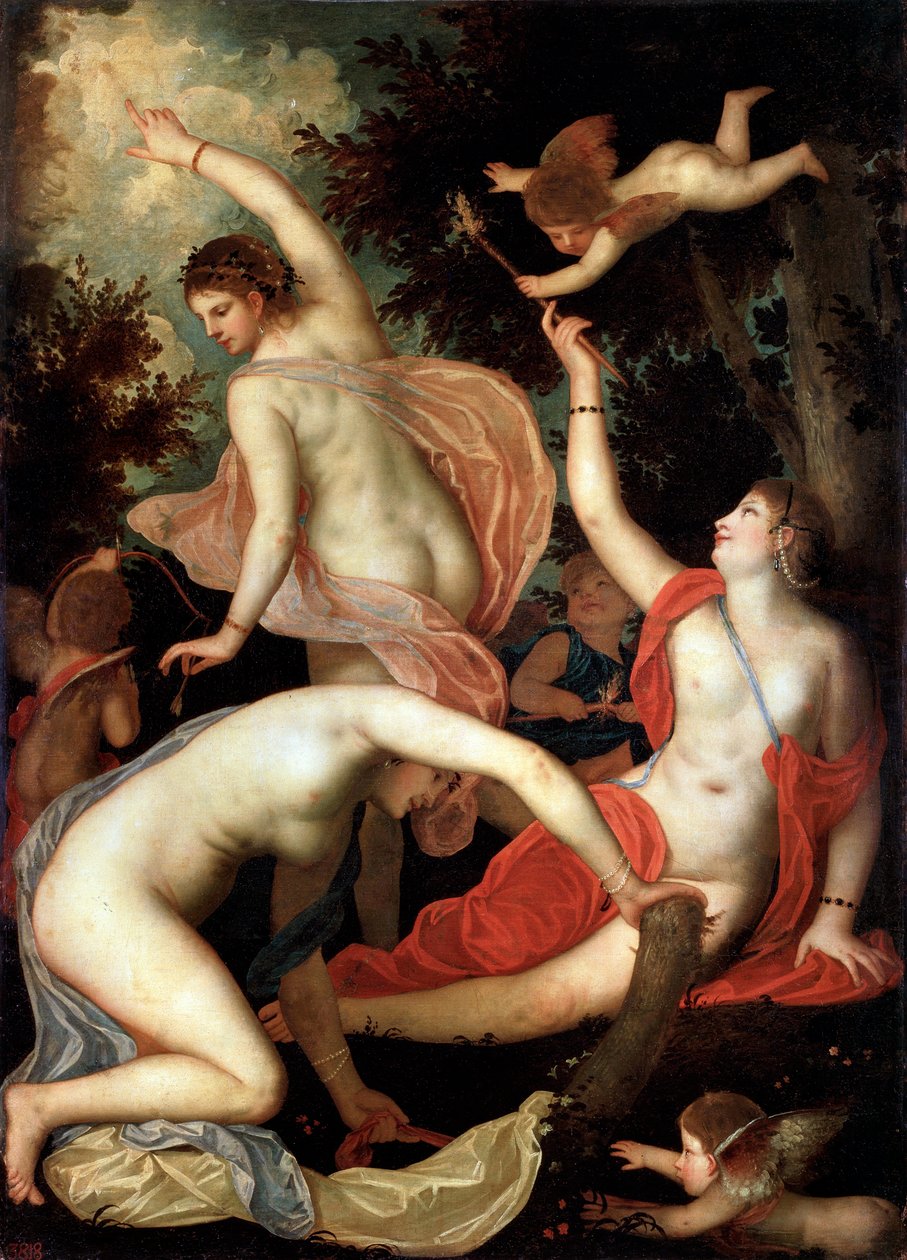 Grâces et Cupidon, vers 1600-1640 - Padovanino