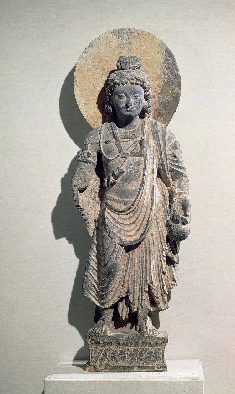 Bodhisattva debout Maitreya, 3e siècle - Pakistani School