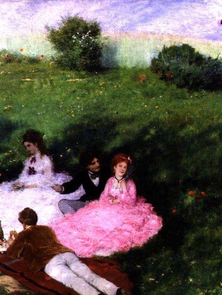 Pique-nique en mai (détail), 1873 - Pál Szinyei Merse
