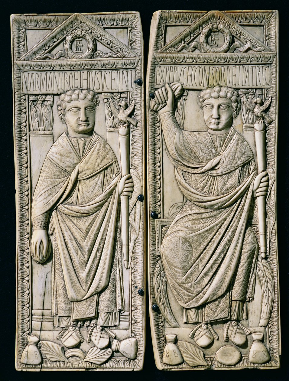 Diptyque de Boèce (480-524) Consul en 487 après J.-C. - Paleo Christian