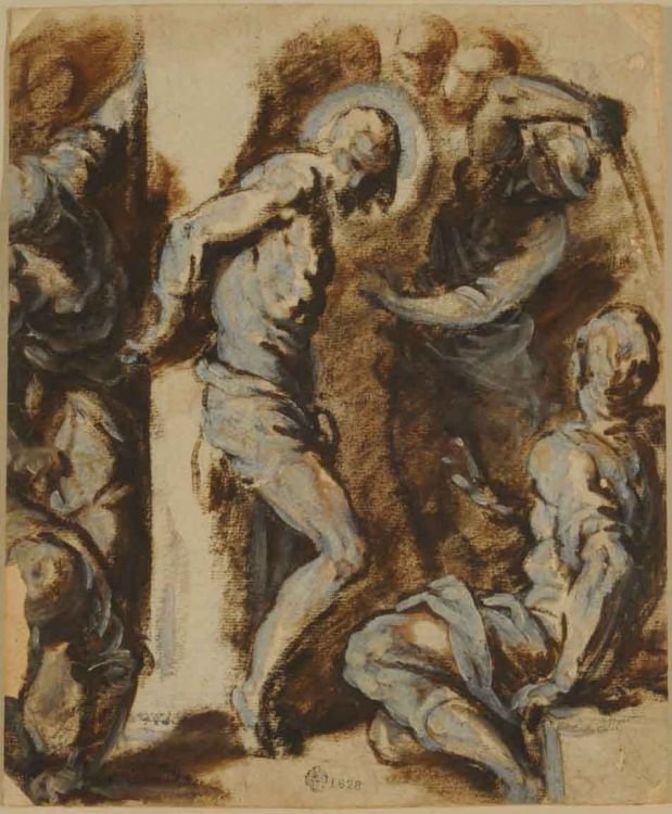 La flagellation - Palma Il Giovane