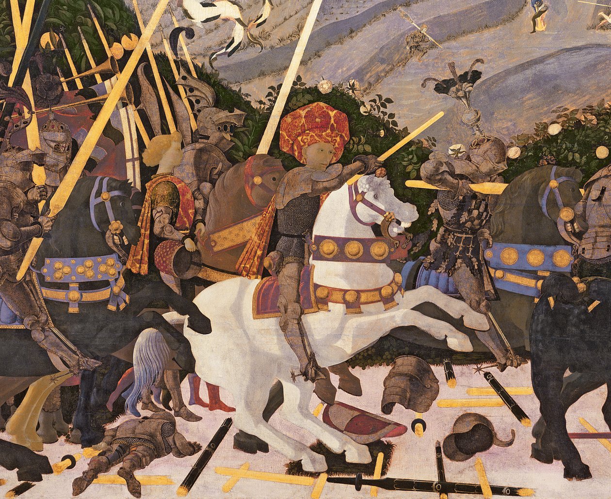 La Bataille de San Romano (détail) - Paolo Uccello