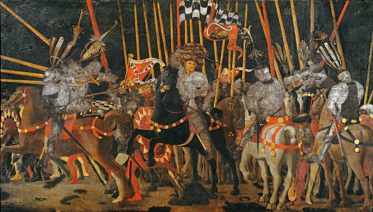 La bataille de San Romano en 1432, vers 1456 - Paolo Uccello