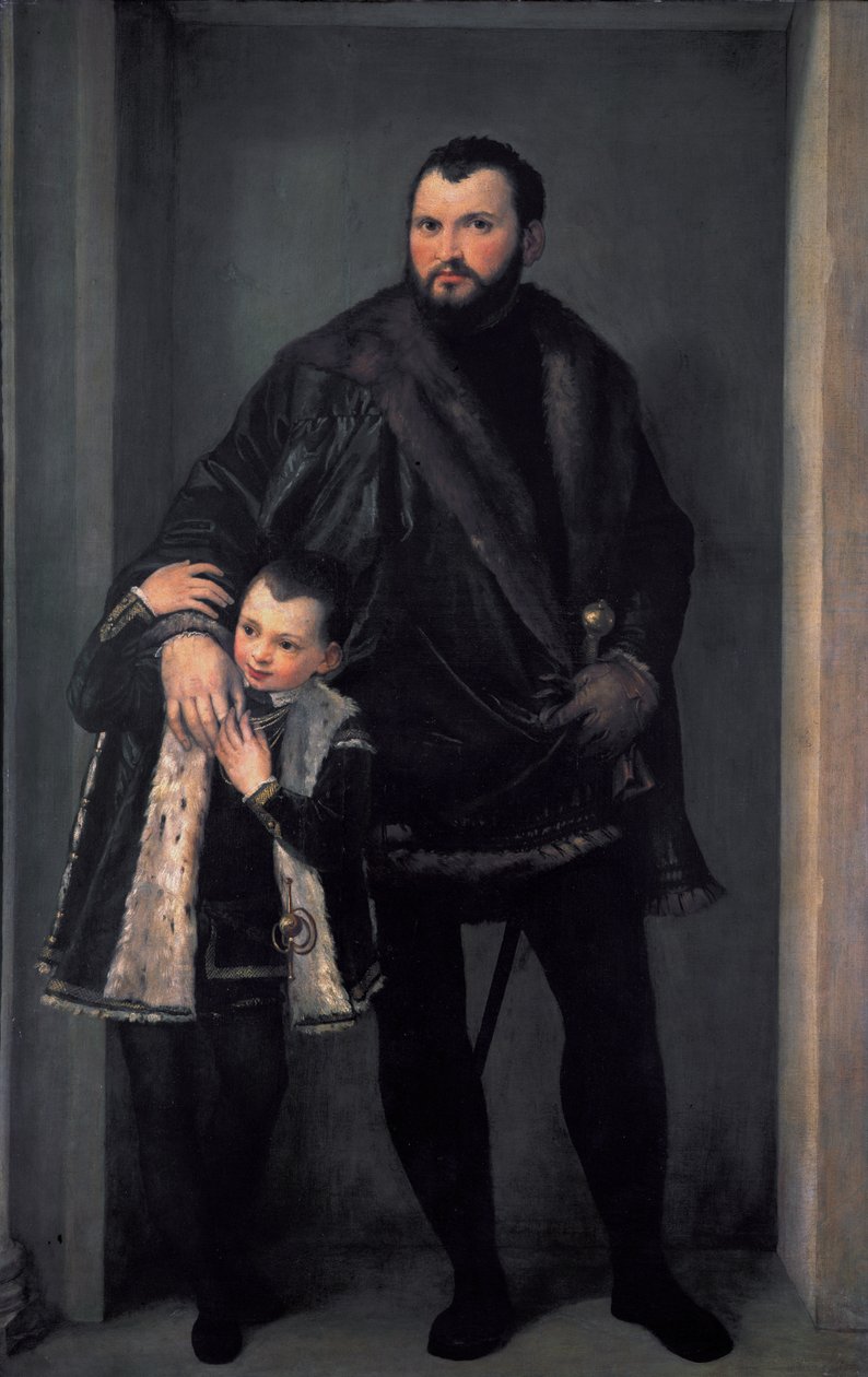 Portrait du comte Iseppo da Porto avec son fils Adriano - Paolo Veronese