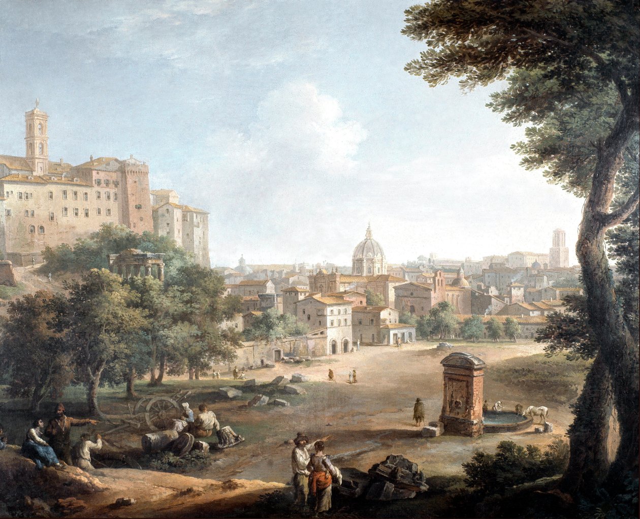 Vue sur Campo Vaccino à Rome - Paolo Monaldi