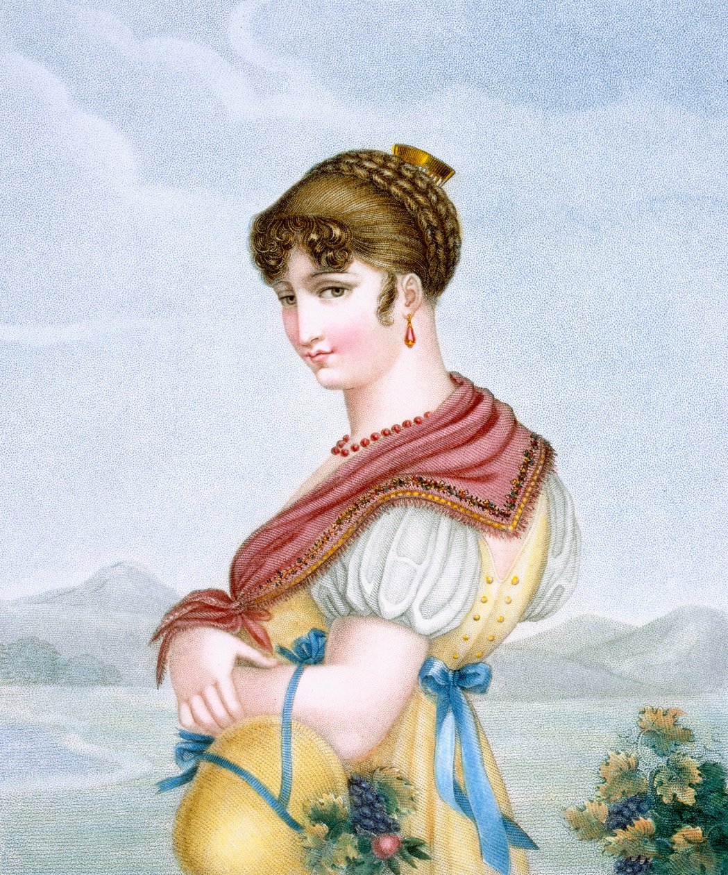 La rêverie, gravée par Augrand, c.1816 - Parfait Augrand