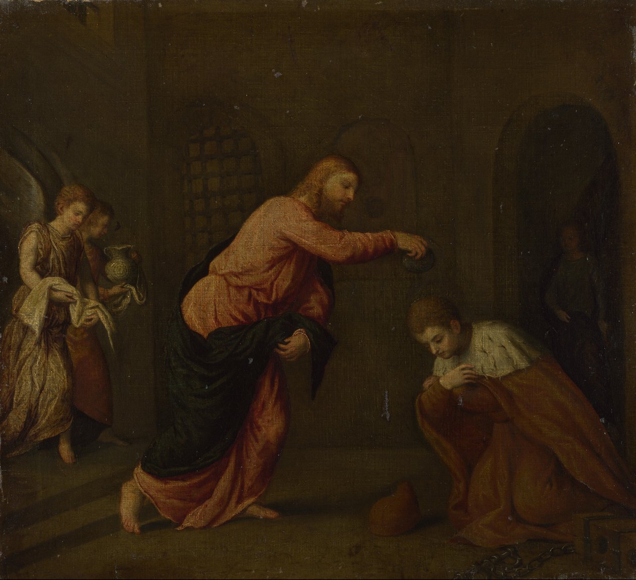 Christ baptisant Saint Jean Martyr - Paris Bordone