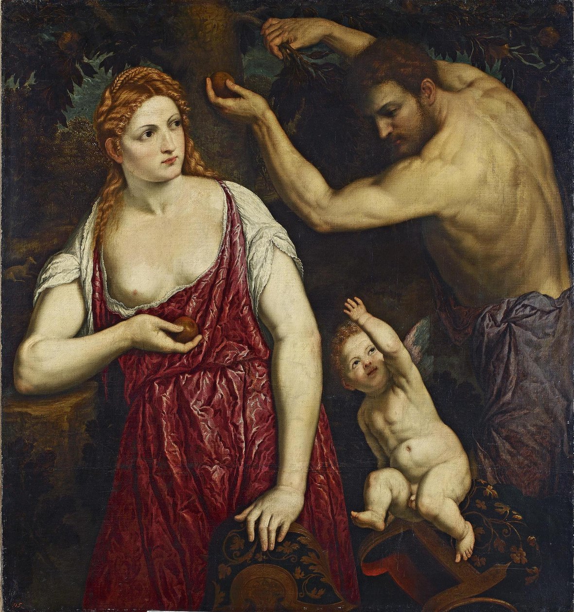 Mars, Vénus et Cupidon - Paris Bordone