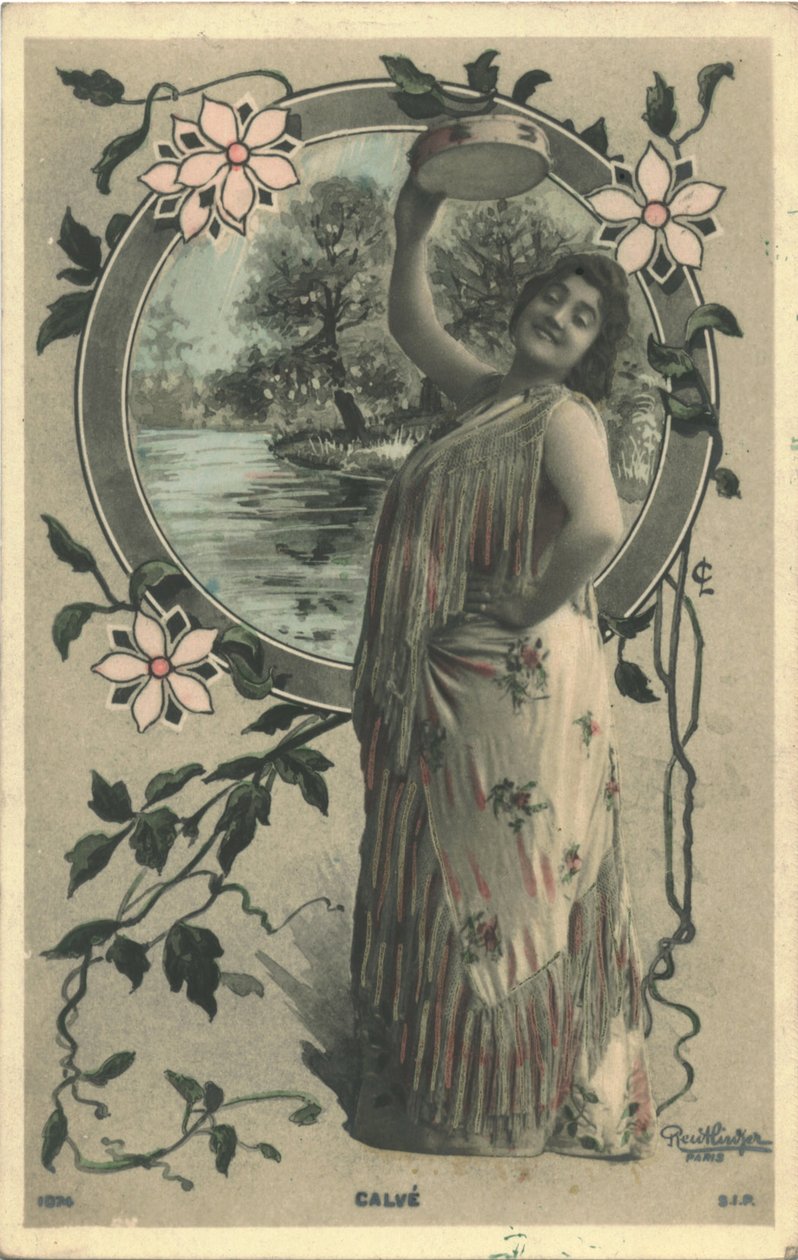 Emma Calvé en Carmen - Paris Photo studio Reutlinger