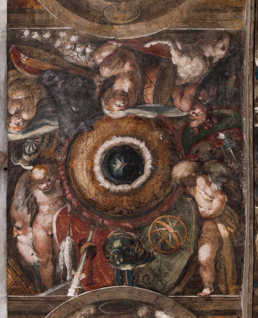 Putti (détail), vers 1523 - Parmigianino