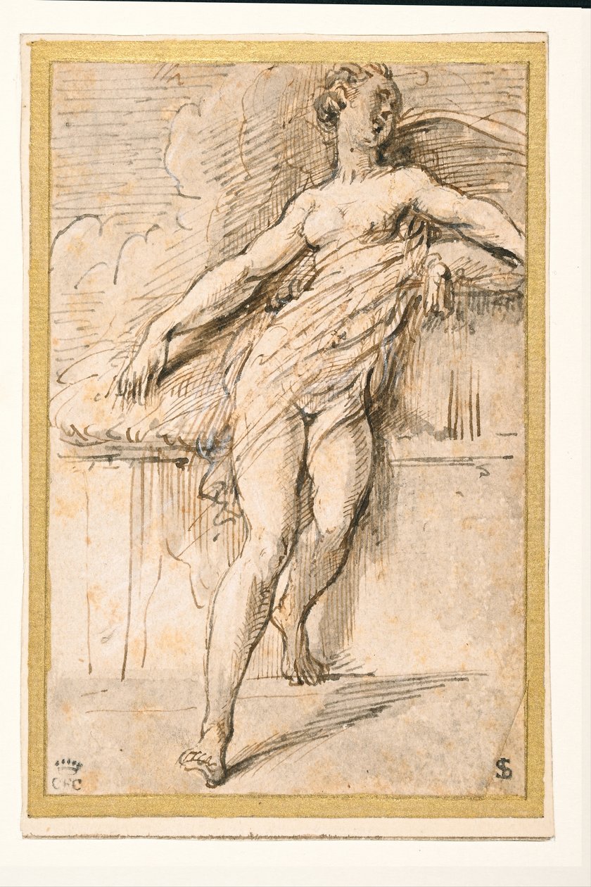 Figure féminine allongée - Parmigianino