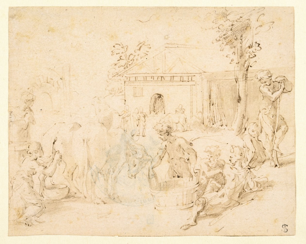 Scène rustique - Parmigianino