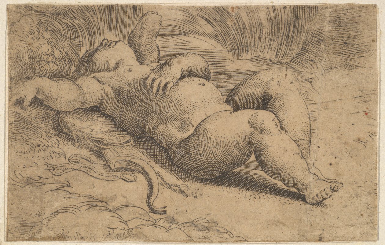 Cupidon dormant, 16ème siècle - Parmigianino