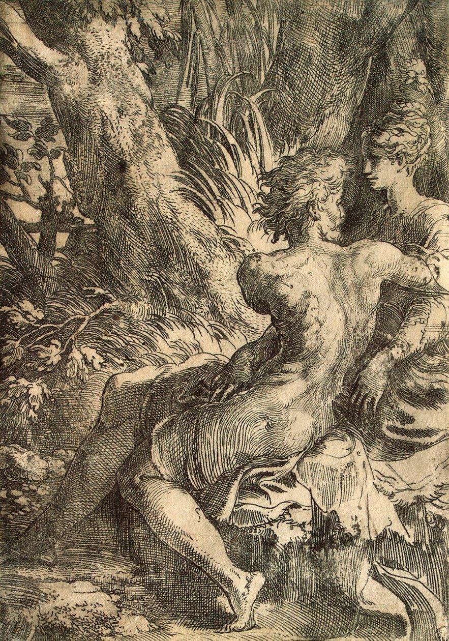 Amants, vers 1527 - Parmigianino