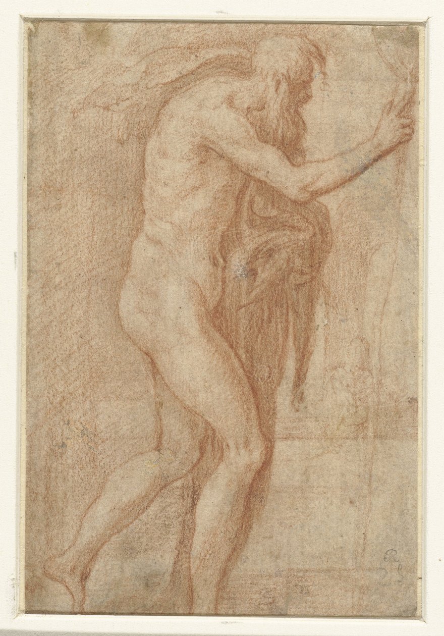 Homme levant le doigt en avertissement - Parmigianino