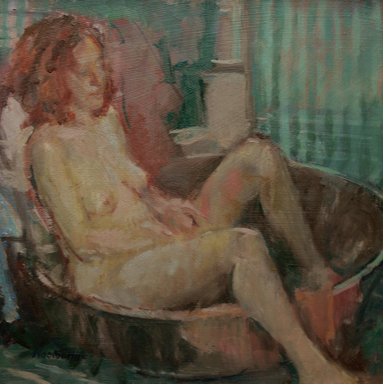 Nu dans une vieille baignoire, 2008 - Pat Maclaurin