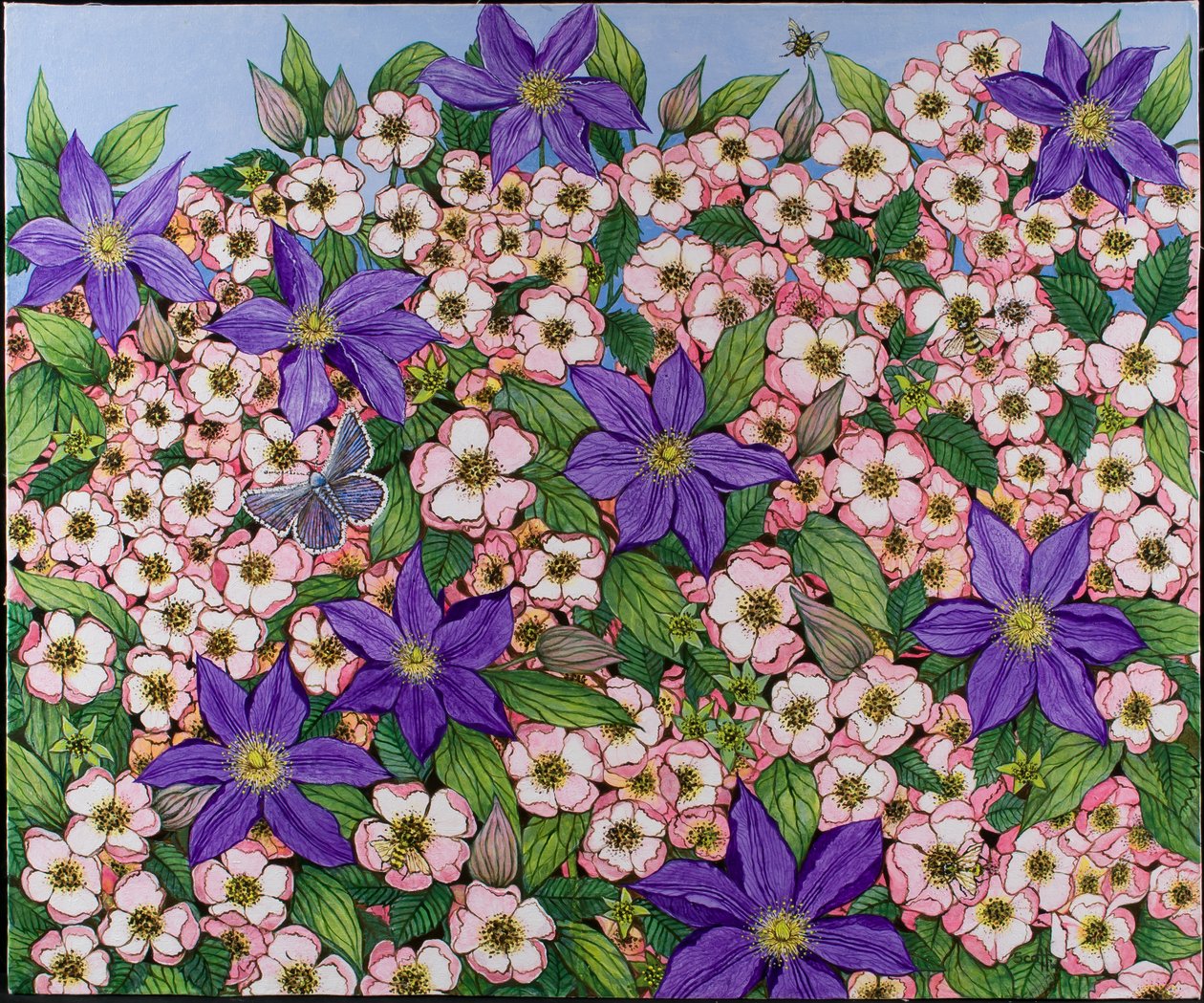 A Purple Patch, 2011 (acrylique sur calicot) - Pat Scott