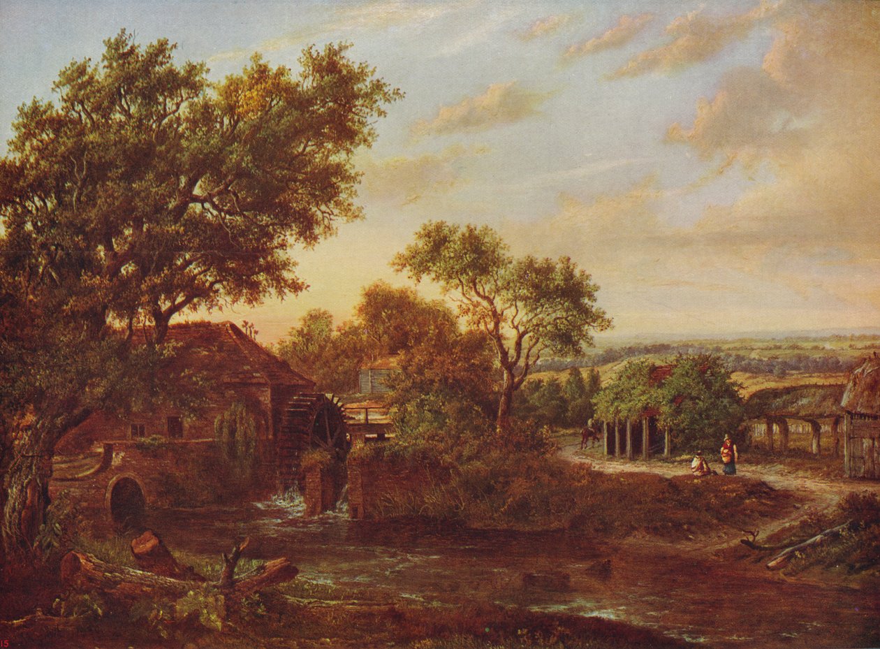 Le Moulin à eau, Carshalton, 1830, c. 1915 - Patrick Nasmyth