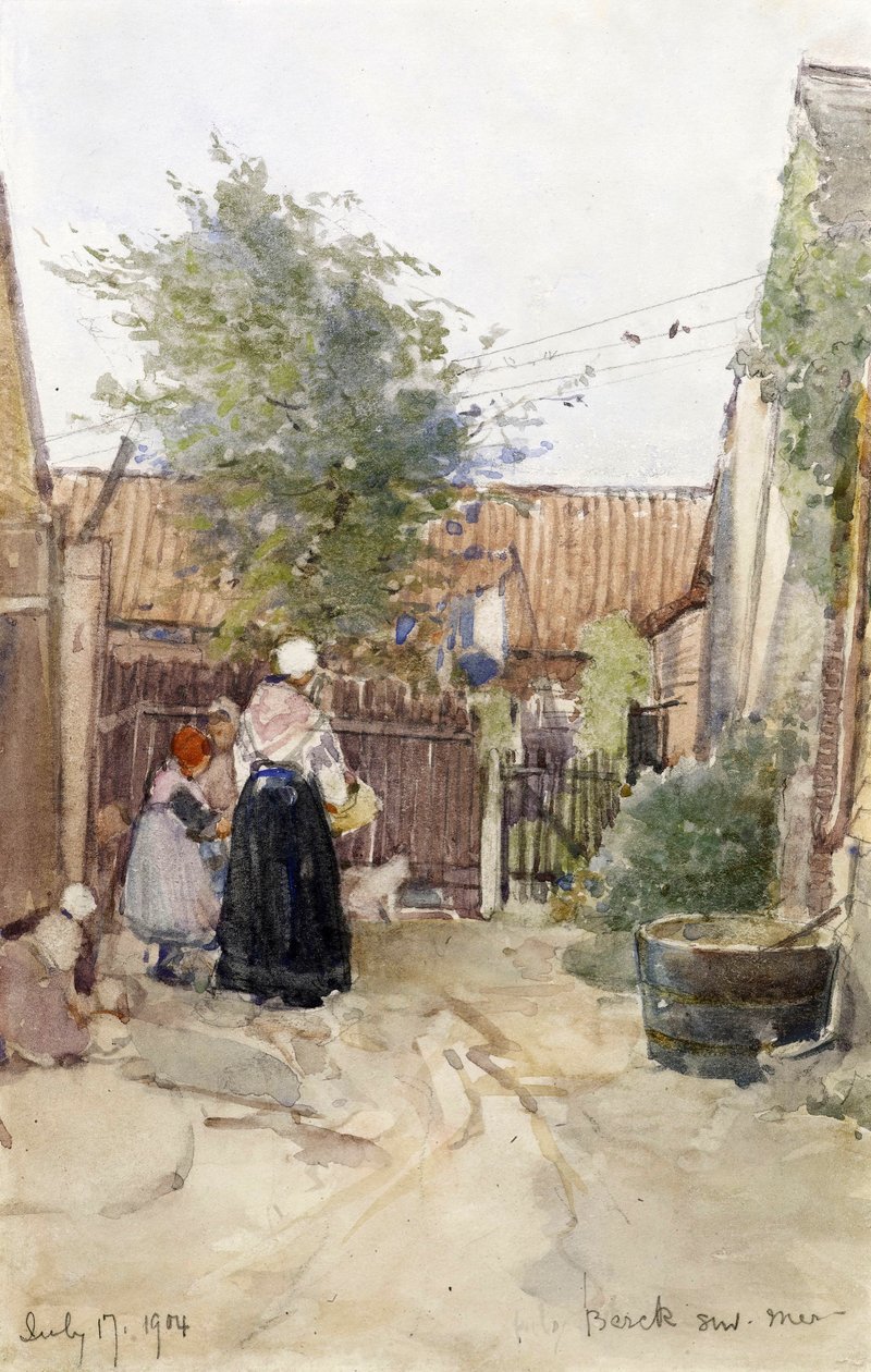 Un Jardin Arrière, Berck sur Mer, 1904 - Patty Townsend Johnson