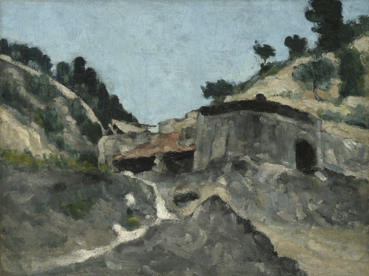 Paysage avec moulin à eau, c.1871 - Paul Cézanne