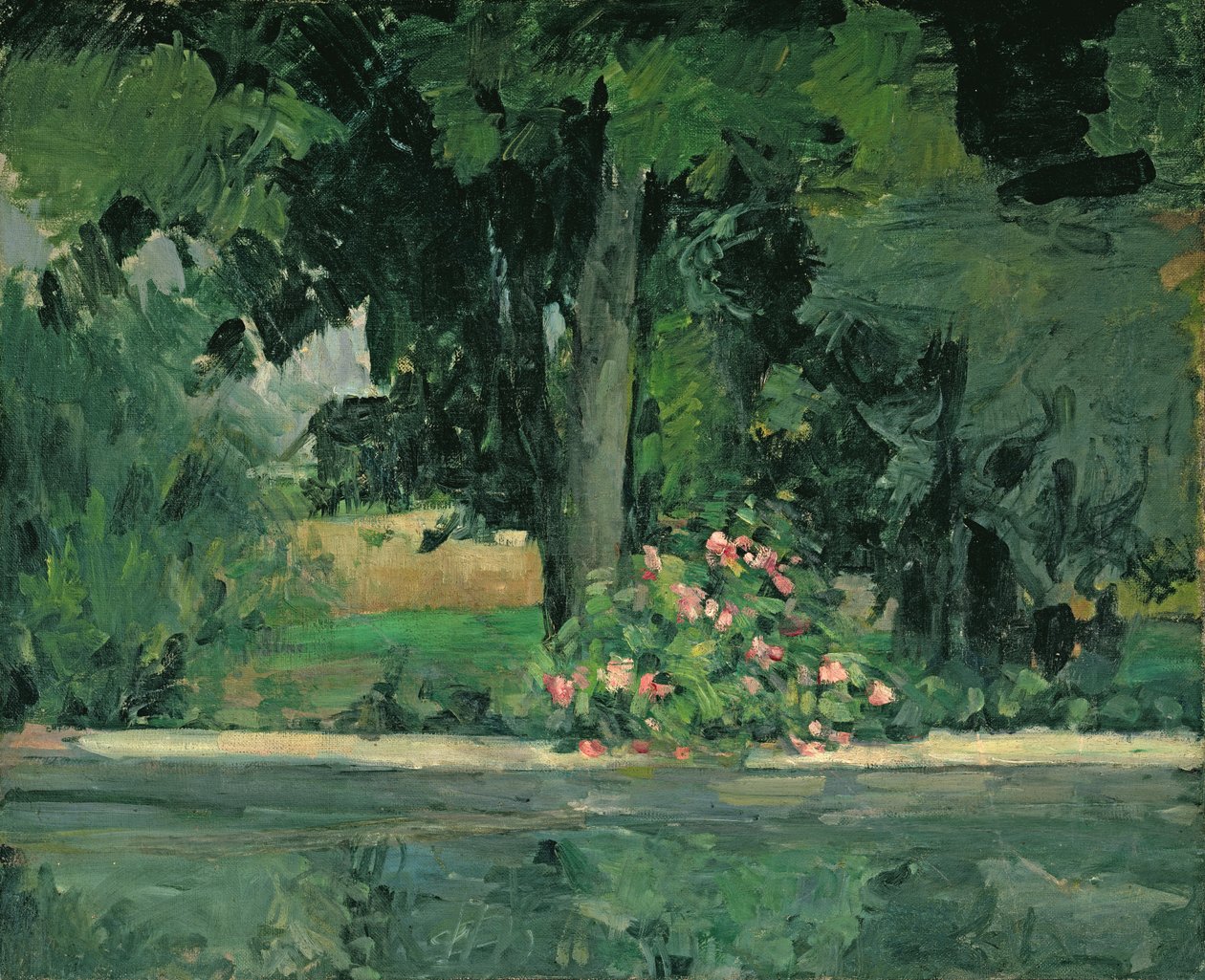 Le lac au Jas de Bouffan, vers 1873-76 - Paul Cézanne