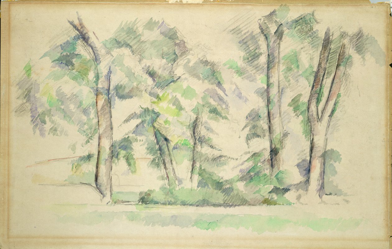 Les Grands Arbres au Jas de Bouffan, vers 1885-87 - Paul Cézanne