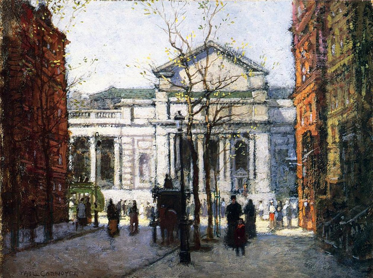 La bibliothèque de New York - Paul Cornoyer