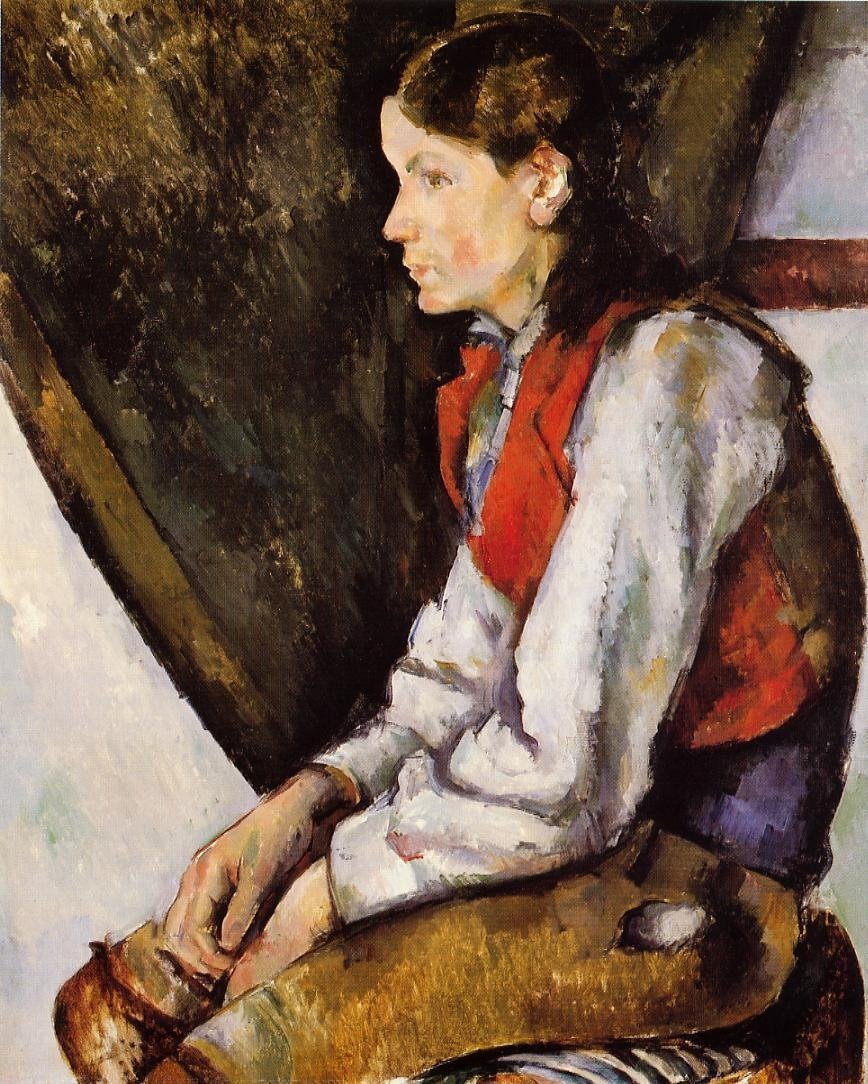 Garçon au gilet rouge - Paul Cézanne