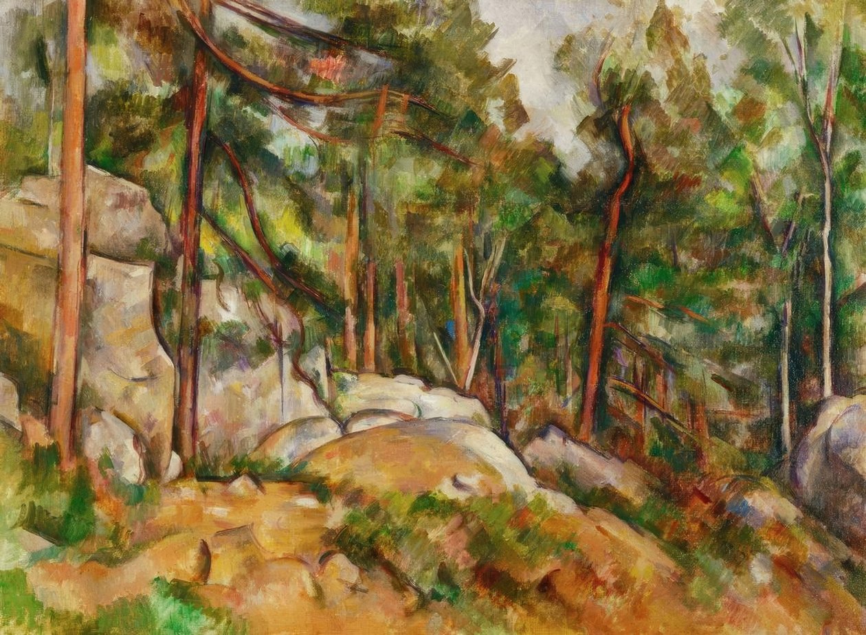 Intérieur de forêt - Paul Cézanne