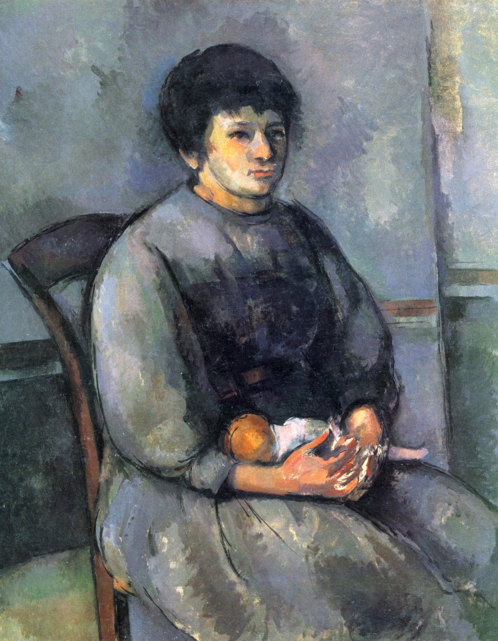 Jeune fille avec poupée - Paul Cézanne