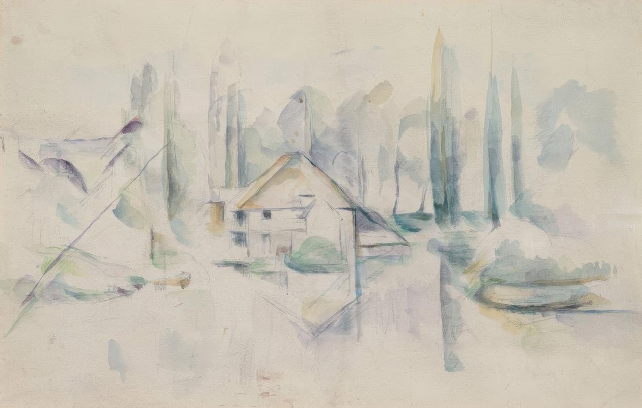 Maison au bord de l’eau - Paul Cézanne