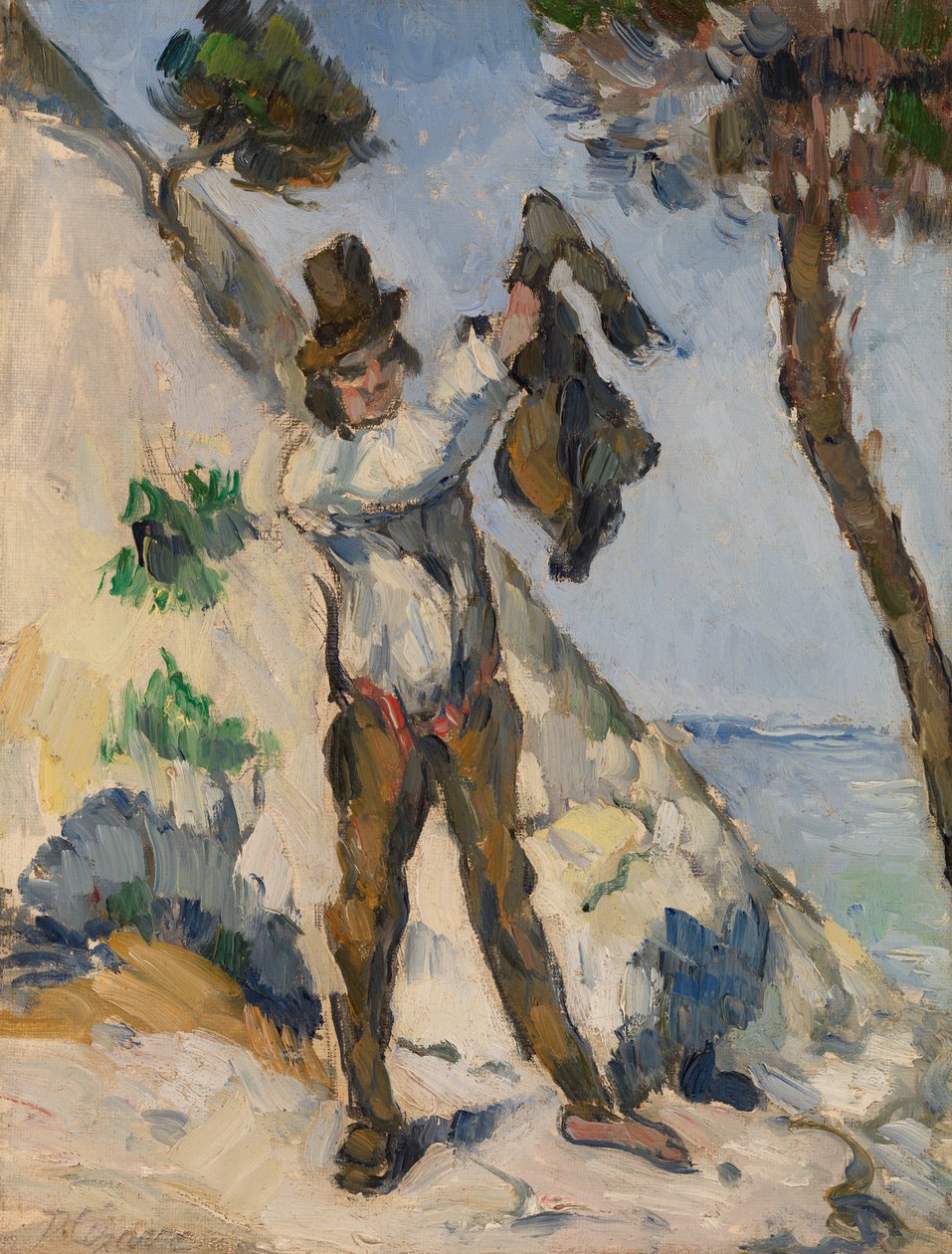 Homme avec un gilet, c.1873 - Paul Cézanne