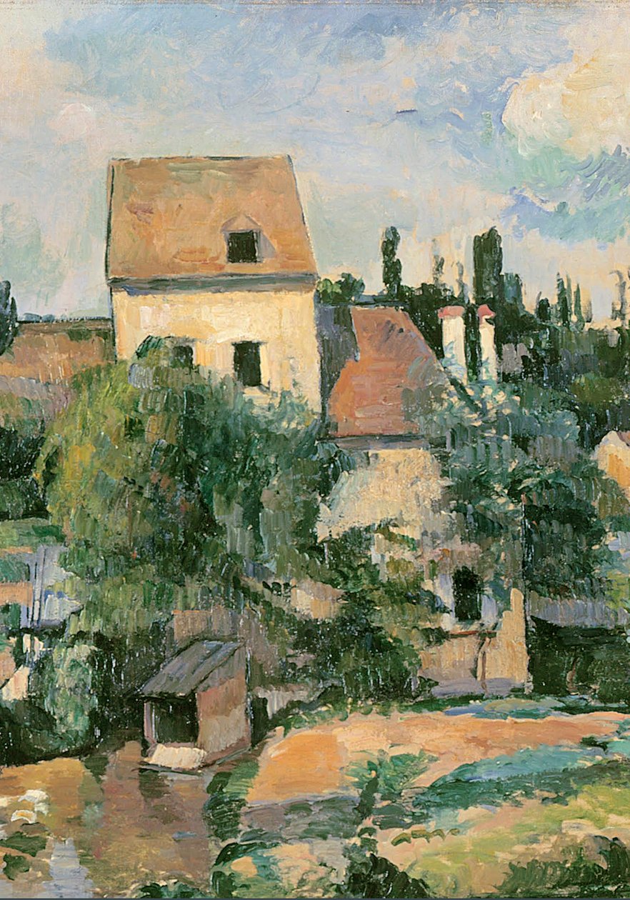 Moulin de la Couleuvre à Pontoise, 1881 (détail) - Paul Cézanne