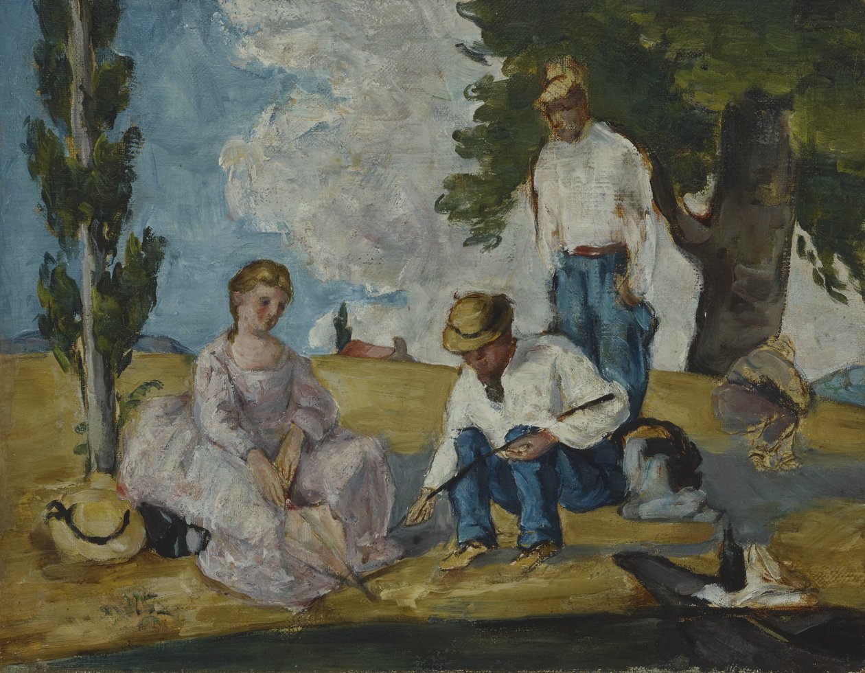 Pique-nique sur une rive, 1873-74 - Paul Cézanne