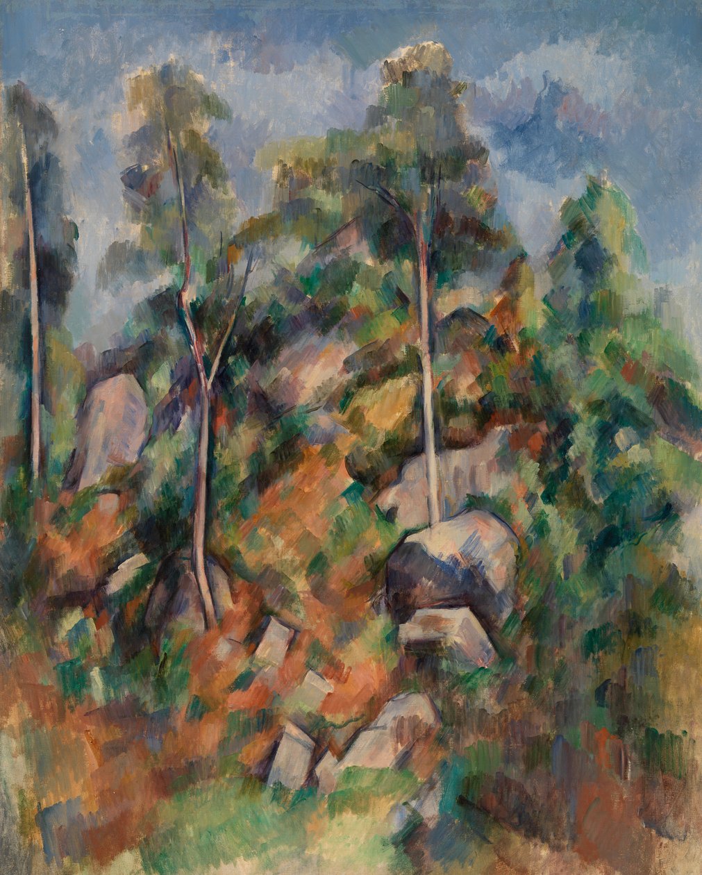 Rochers et arbres, c.1904 - Paul Cézanne