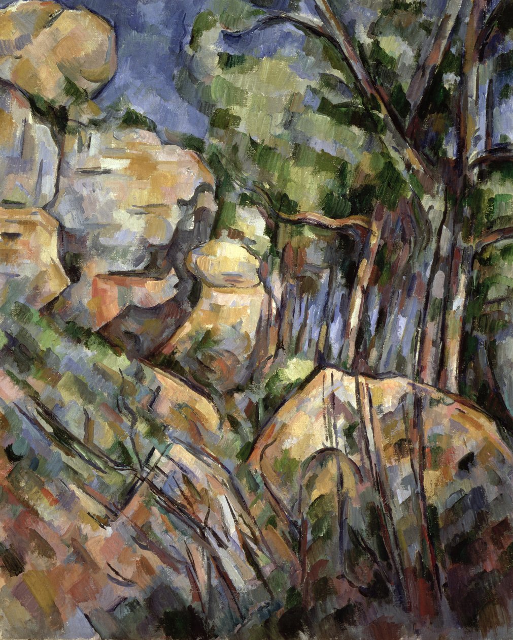 Rochers près des grottes sous le Château Noir, vers 1904 - Paul Cézanne