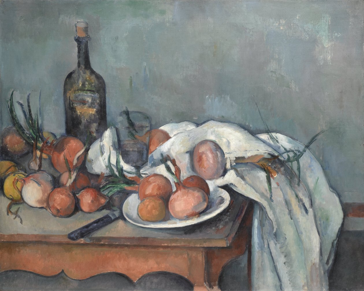 Nature morte avec des oignons - Paul Cézanne