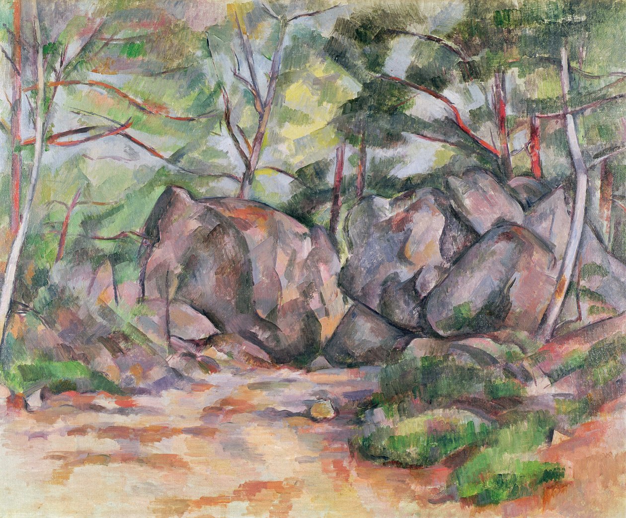 Forêt avec rochers, 1893 - Paul Cézanne