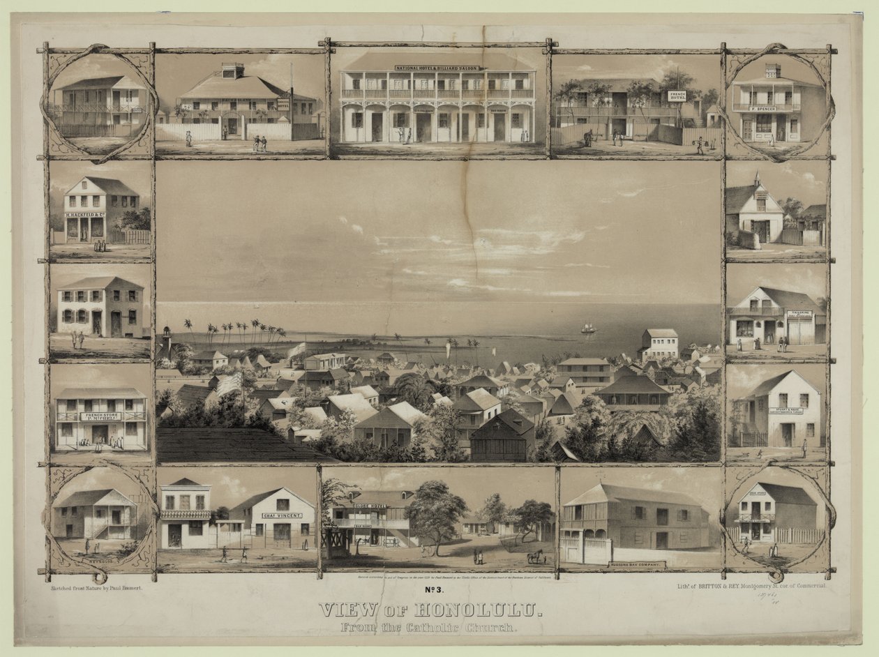 Vue de Honolulu depuis l
