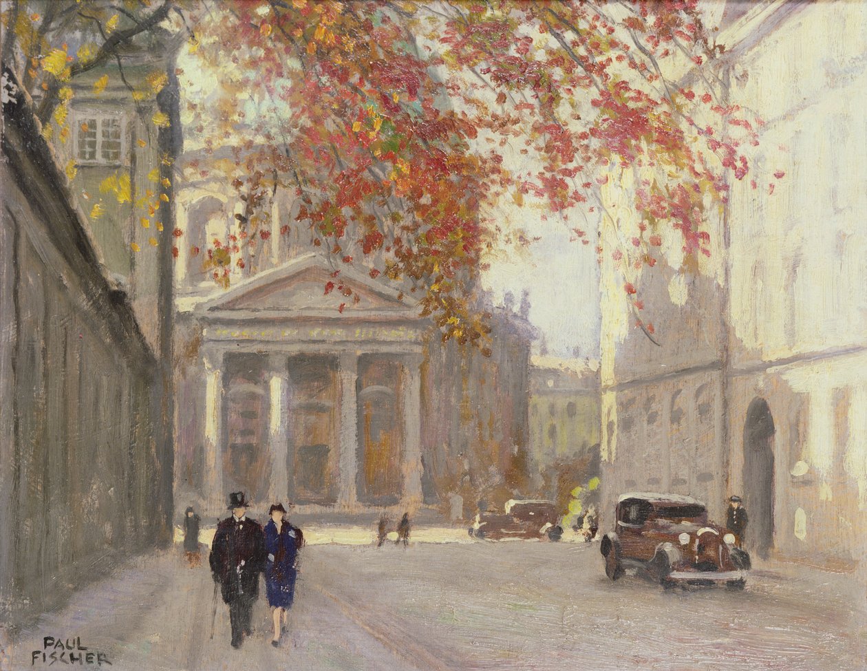 Une rue à Copenhague - Paul Fischer
